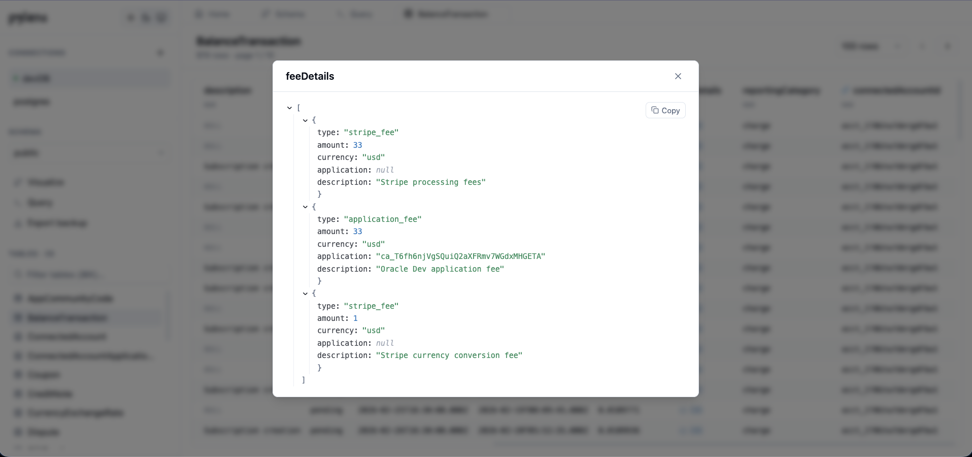 JSON/JSONB viewer
